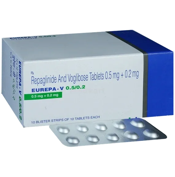 eurepa v 0.5/0.2mg tablet 10's
